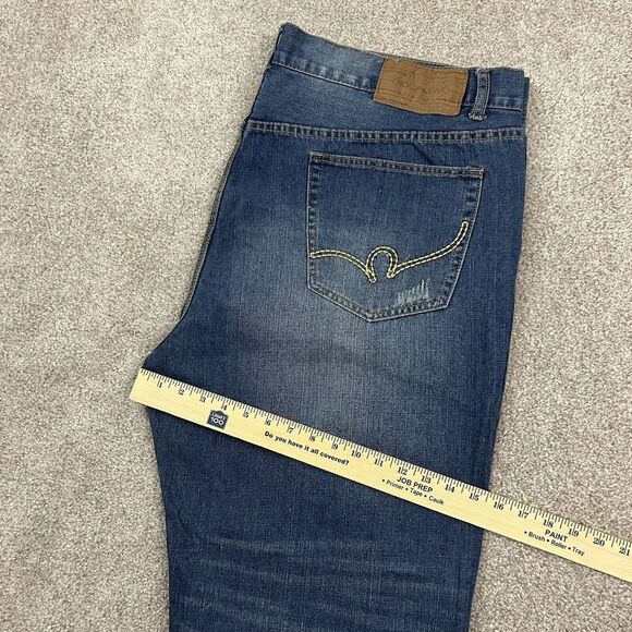 Rocawear Men's Jeans Size 46x34 Distressed Classic Fit‎ BAGGY Blue Denim - Picture 8 of 11
